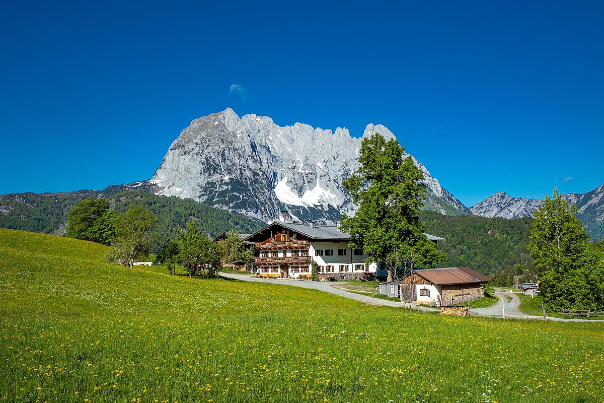 Traditional austrian farmhouse in Tyrol, Austria