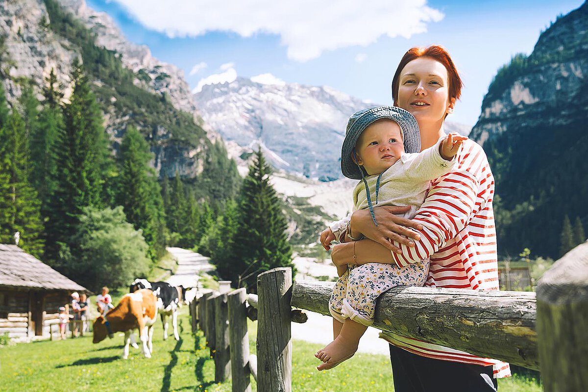 Family enjoy farmholidays in Tyrol Austria